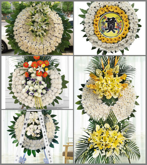 江苏无锡宜兴市湖父镇洑西村花圈速递